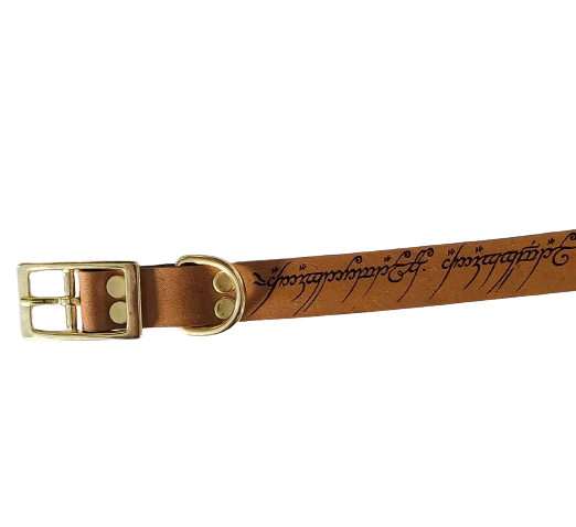 The Ring Leather Dog Collar