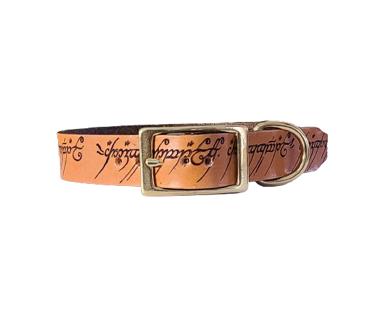 The Ring Leather Dog Collar