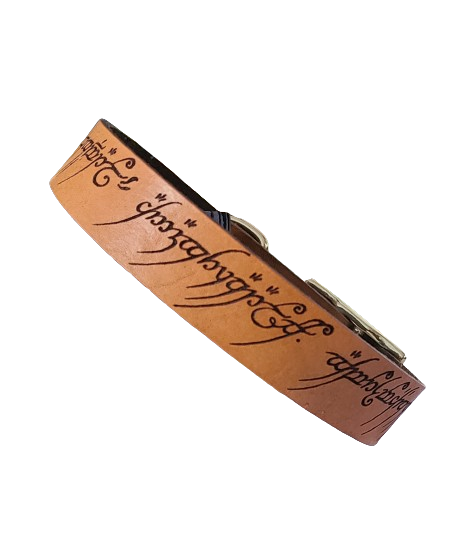 The Ring Leather Dog Collar