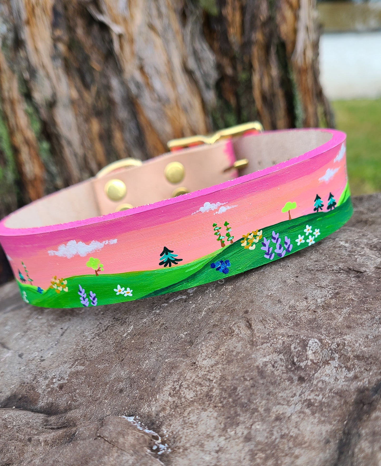 Pink Landscape Collar
