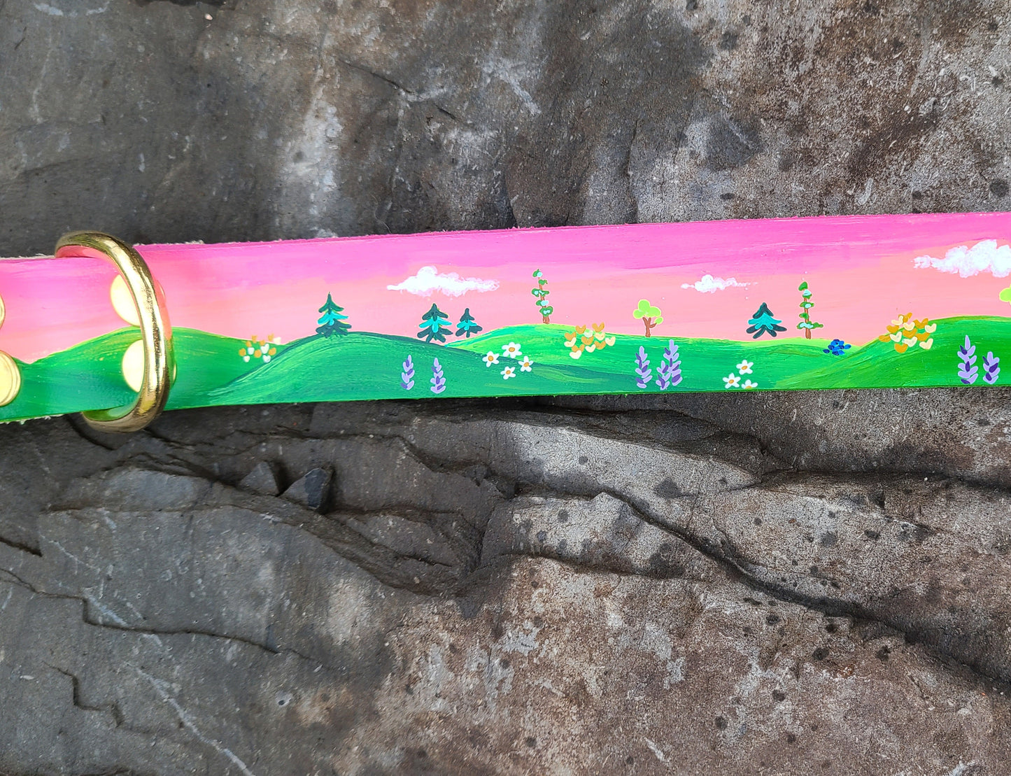Pink Landscape Collar