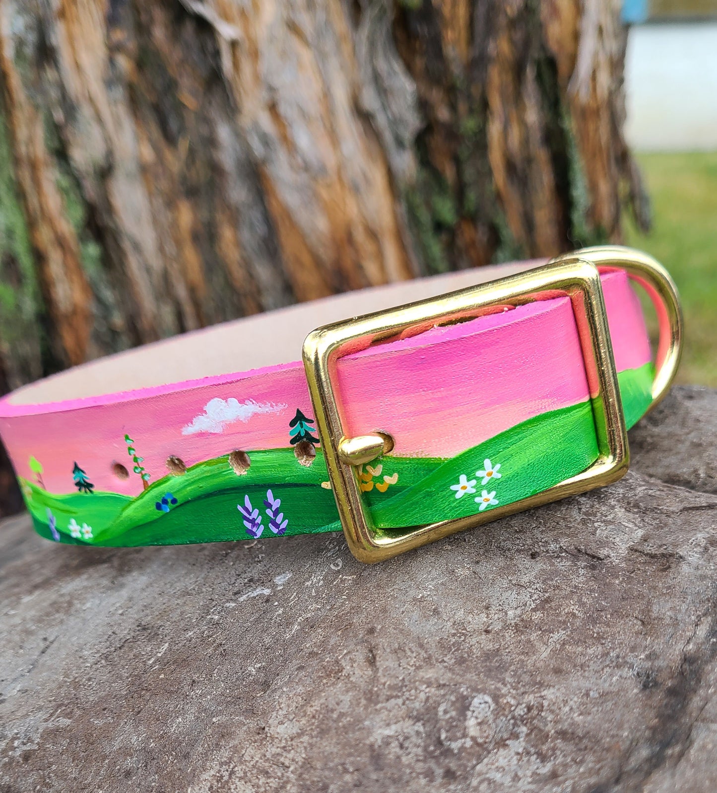 Pink Landscape Collar