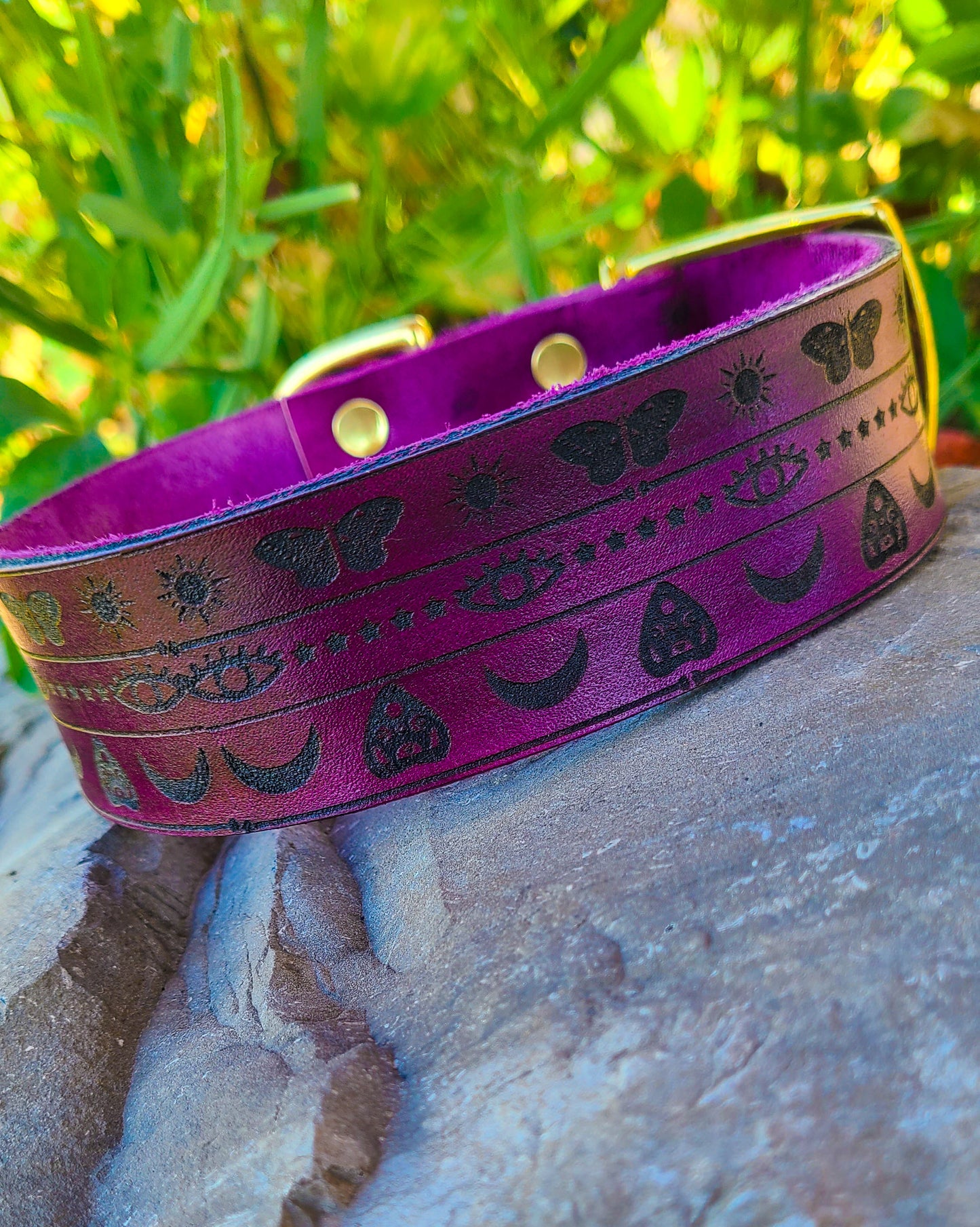 Mystic- Leather Dog Collar