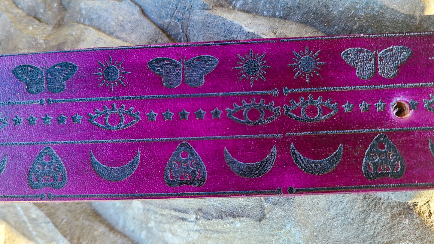 Mystic- Leather Dog Collar