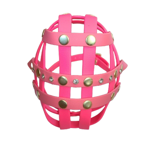Rhinestone Basket Style Biothane Muzzle - Choose your Colors - Level One