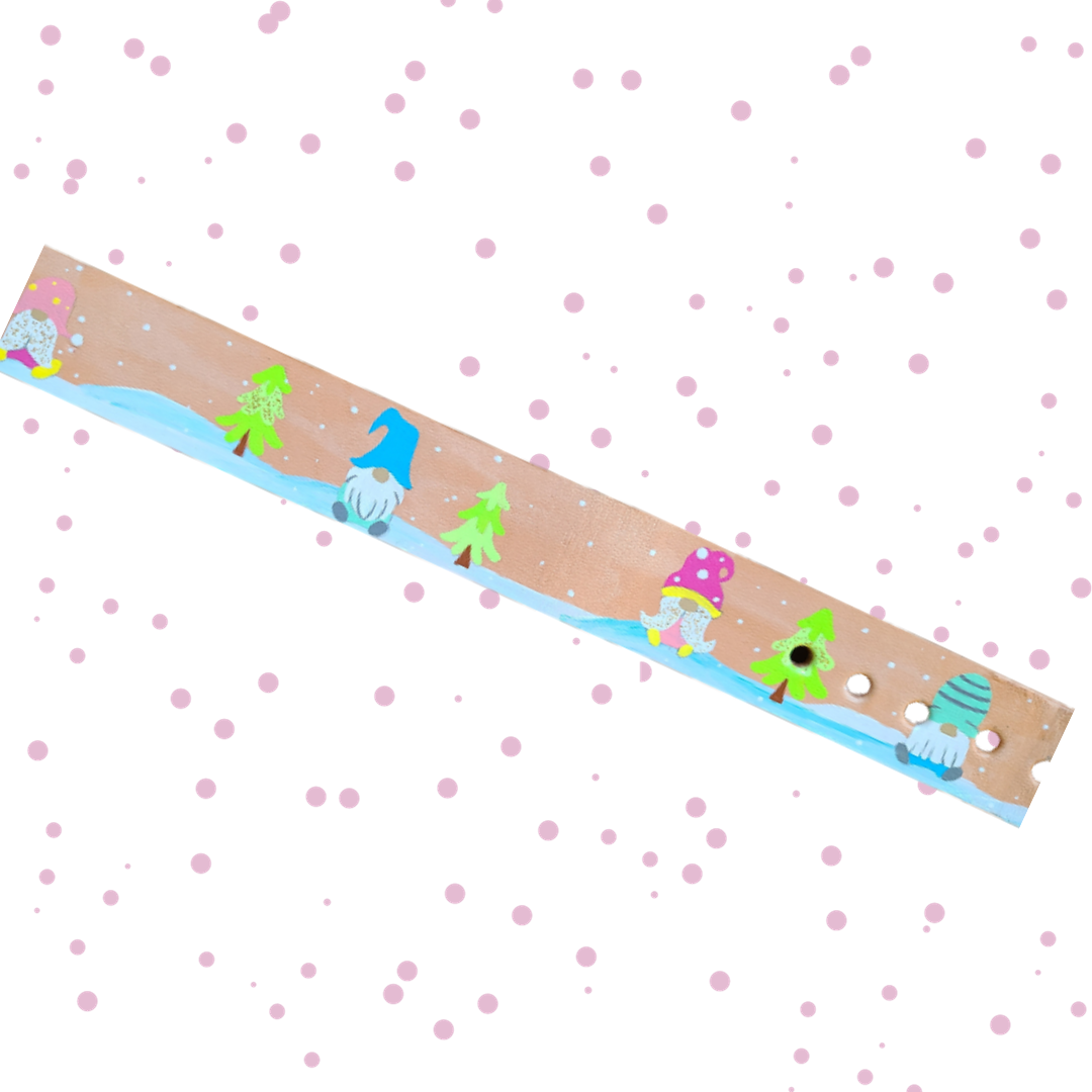 Forest Gnome  - Leather Dog Collar