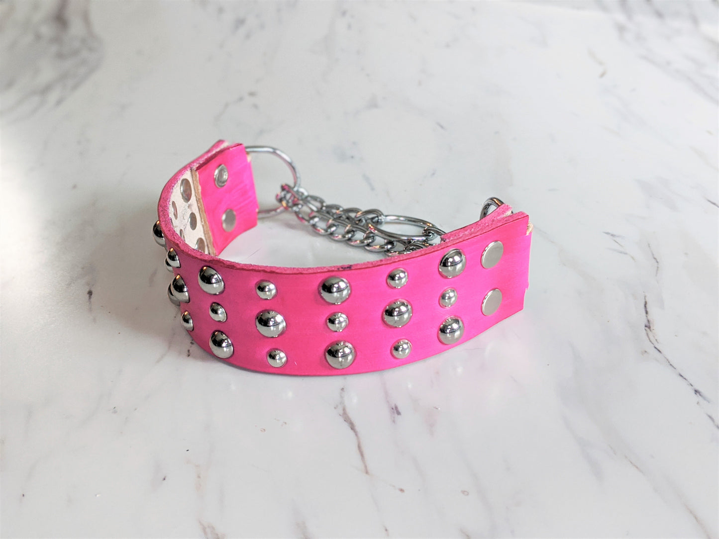 The Stud - Leather Martingale Dog Collar