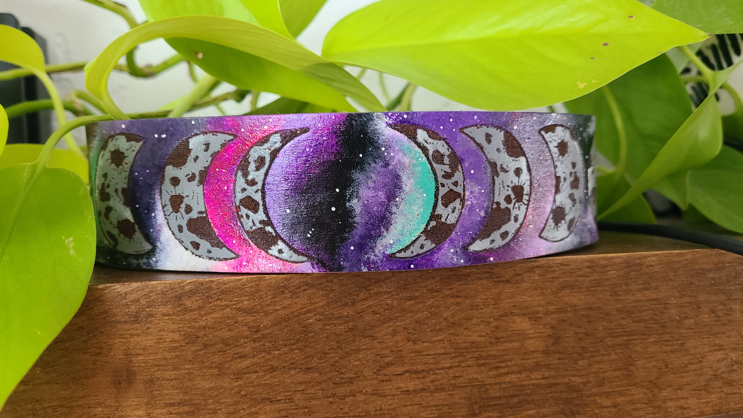 Galaxy moon phase collar