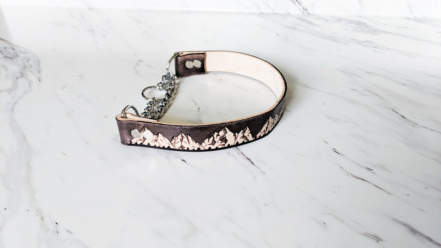 The Rockies - Leather Martingale Collar