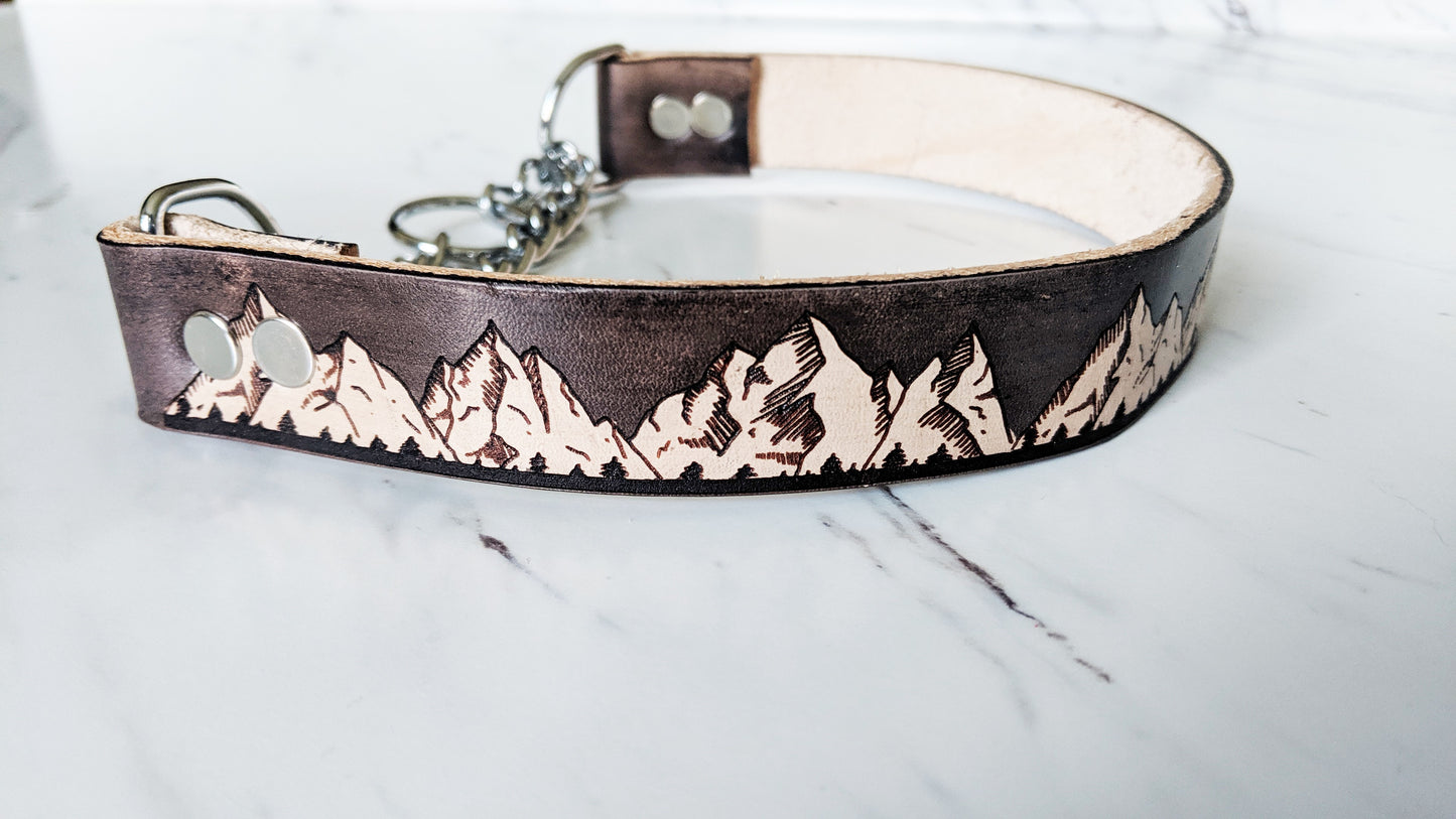 The Rockies - Leather Martingale Collar