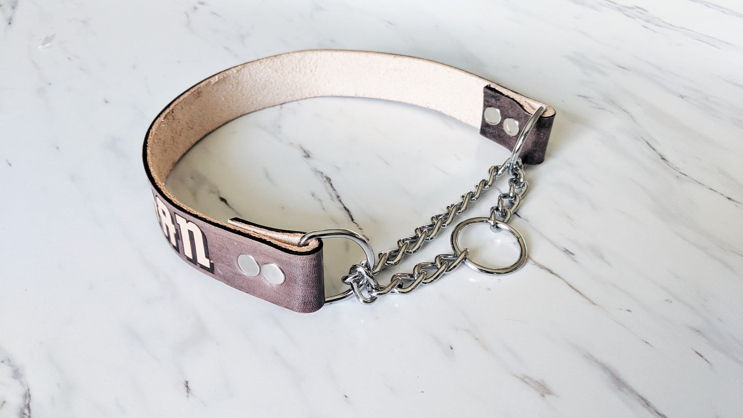 The Rockies - Leather Martingale Collar