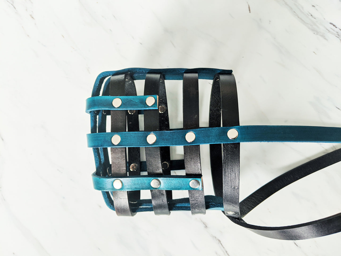 Basket Style Leather Muzzle - Choose Your Colors - Level One