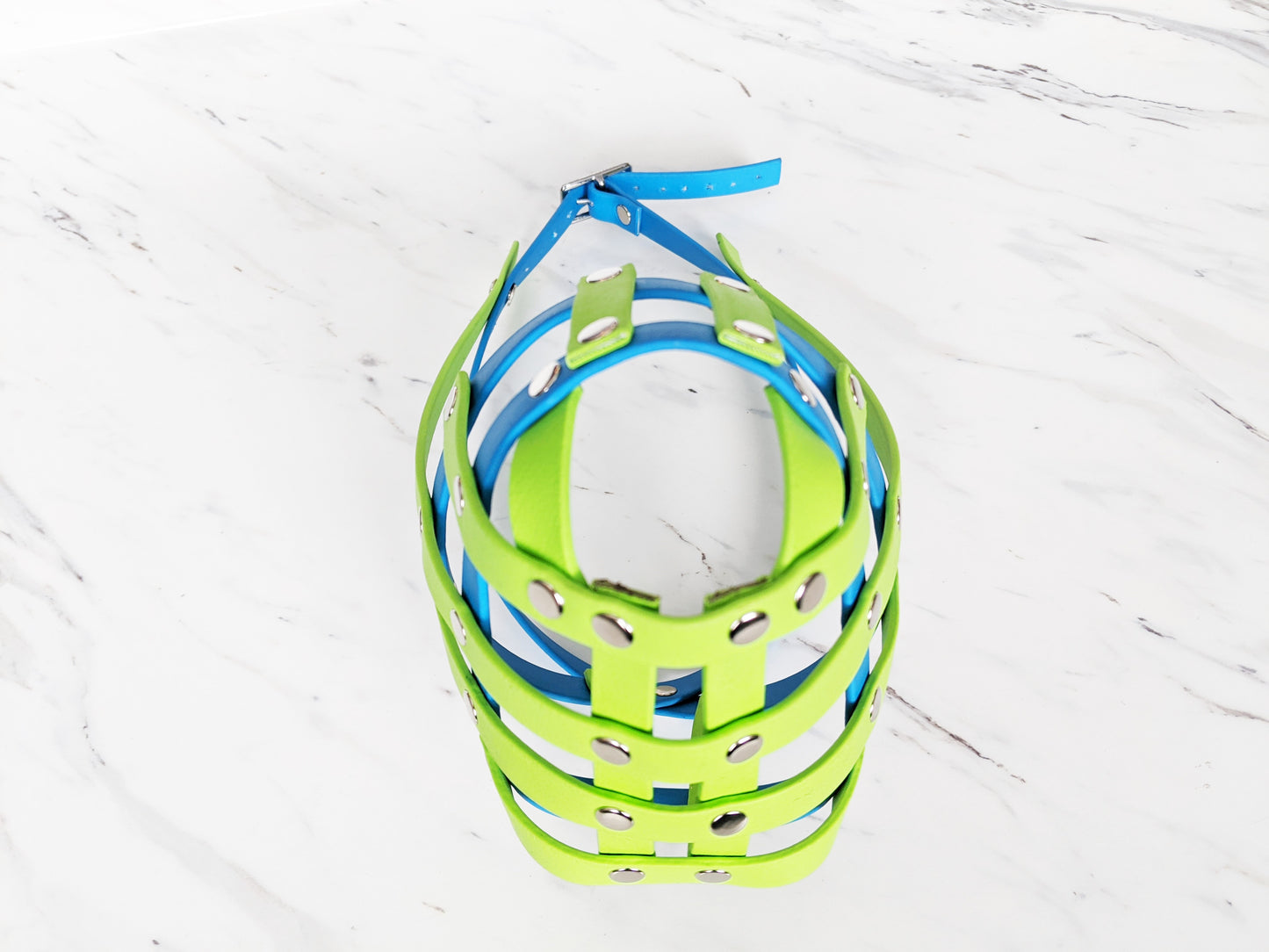 Basket Style Biothane Muzzle with Open Nose - Choose your Colors - Level one