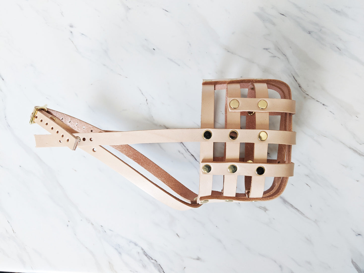 Basket Style Leather Muzzle - Choose Your Colors - Level One