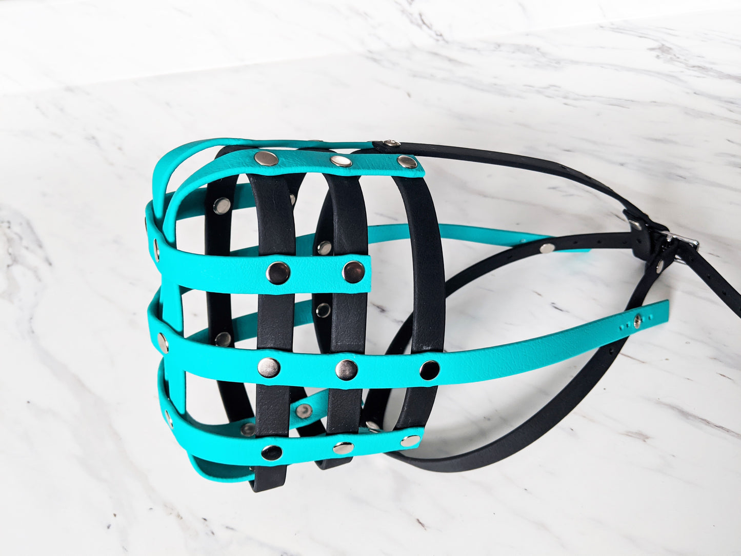 Basket Style Biothane Muzzle with Forehead strap - Choose your Colors - Level One