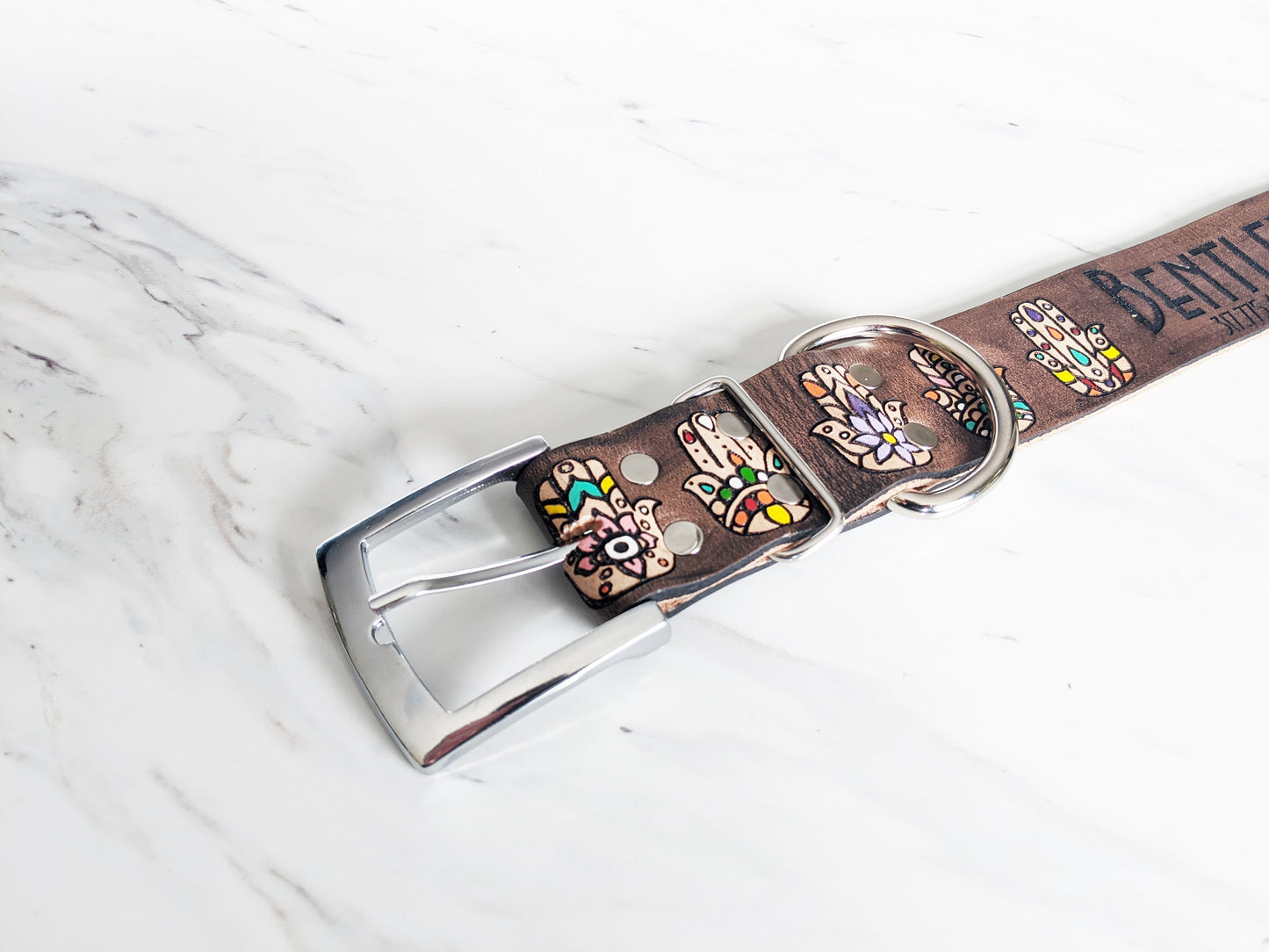 Third Eye - Leather Dog Collar