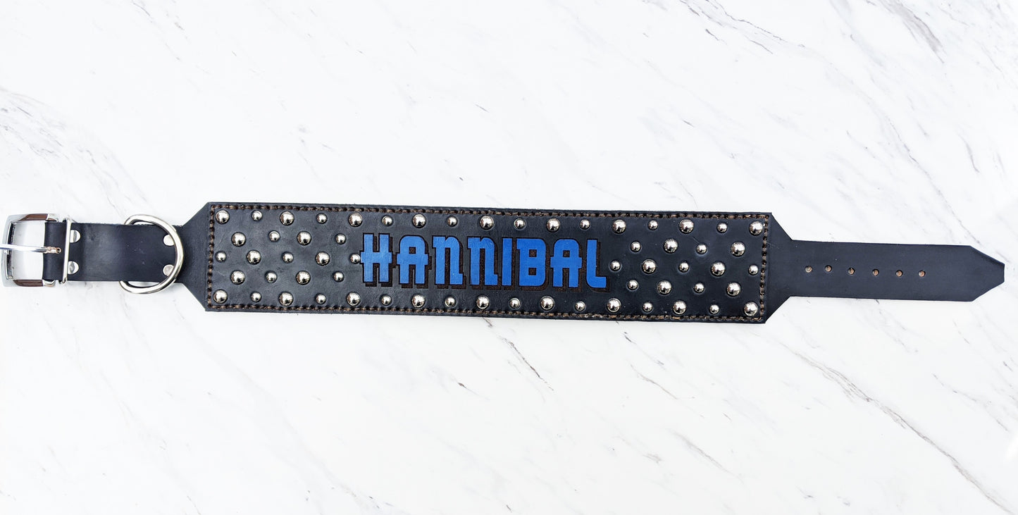 The Tough Stud - Leather Dog Collar