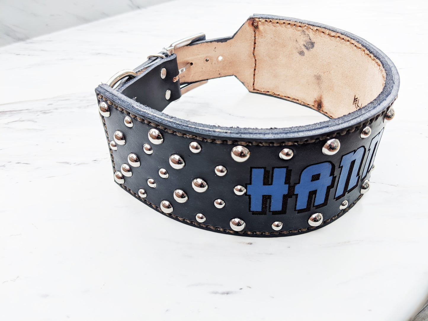 The Tough Stud - Leather Dog Collar