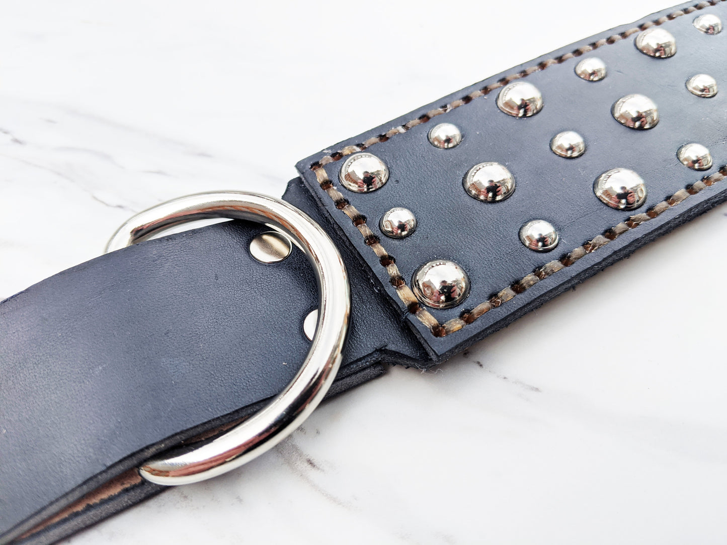 The Tough Stud - Leather Dog Collar
