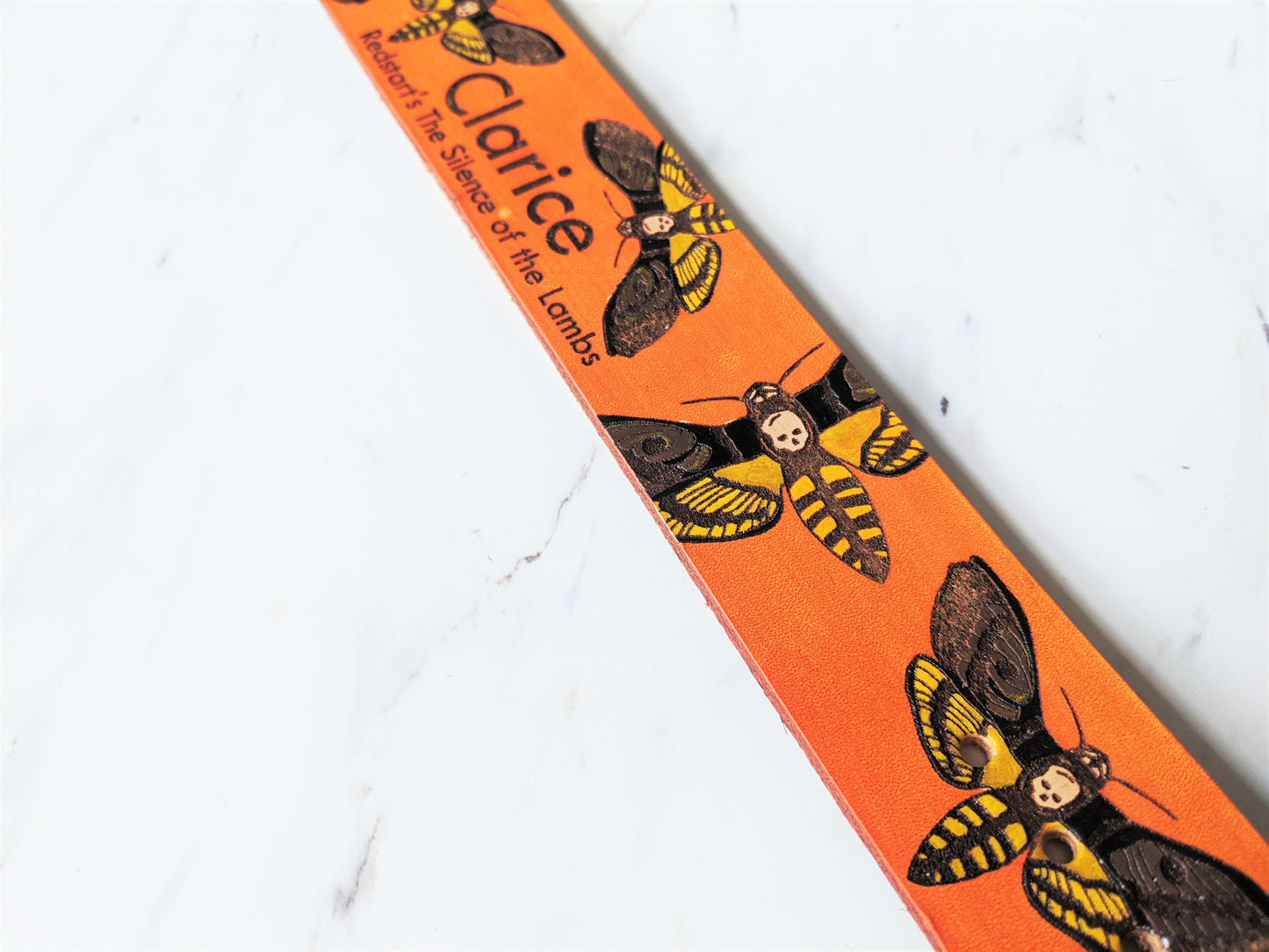 Death Head Eclipse - Leather Dog Collar