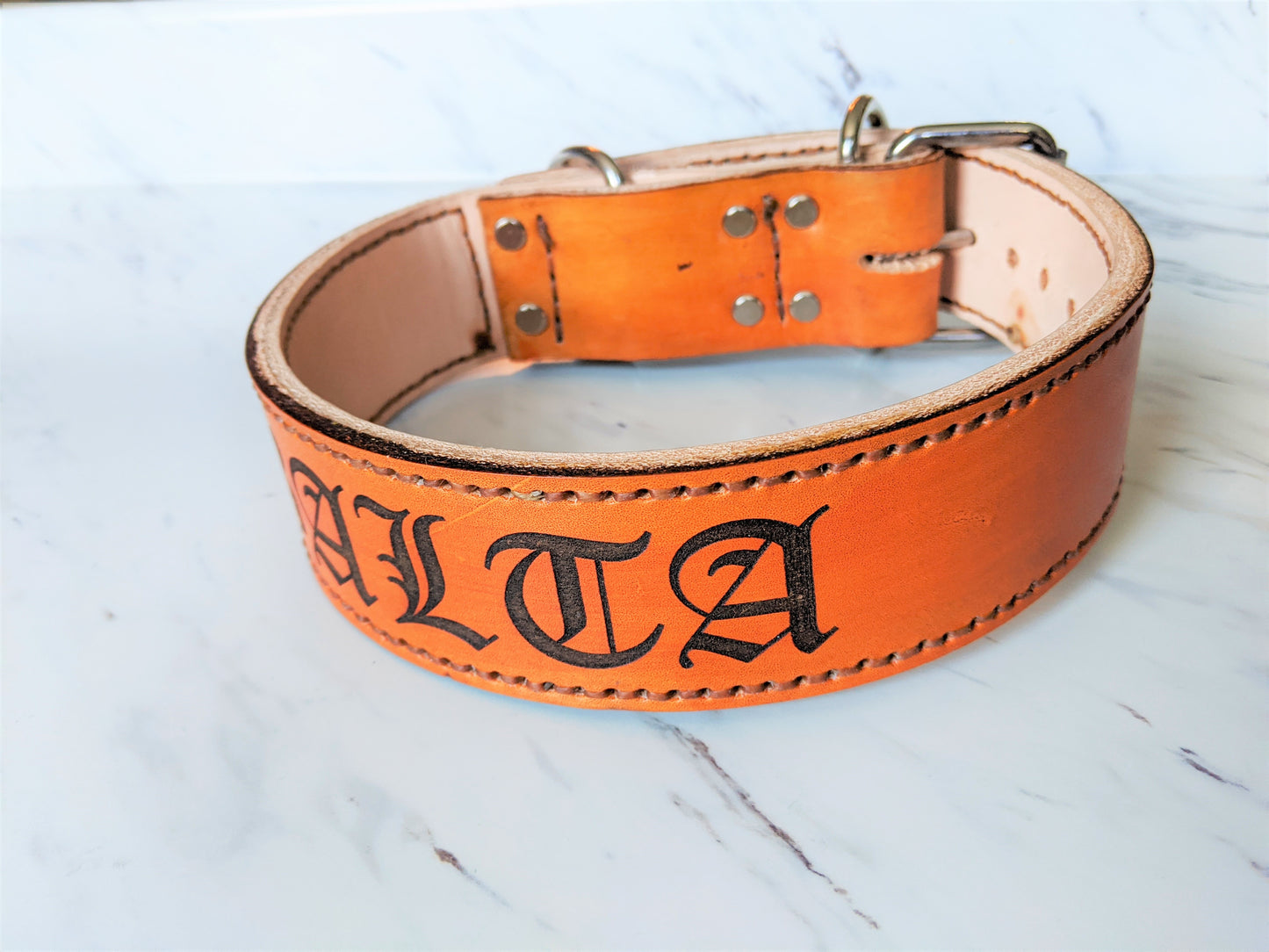 Big Boy - Leather Dog Collar