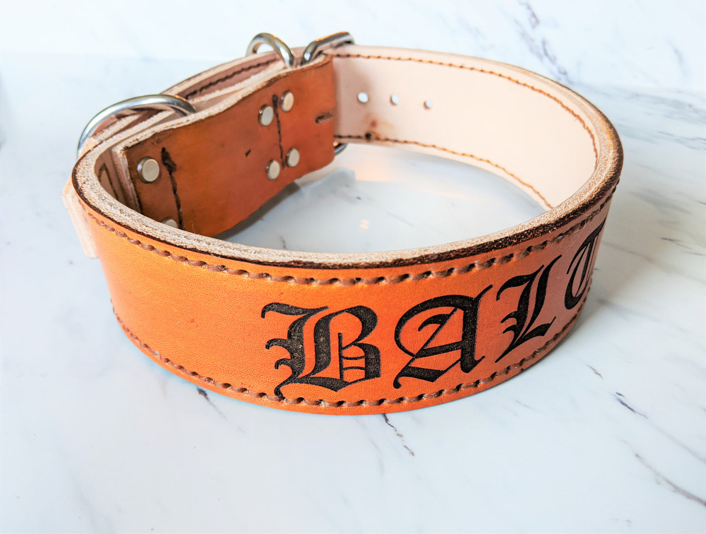 Big Boy - Leather Dog Collar