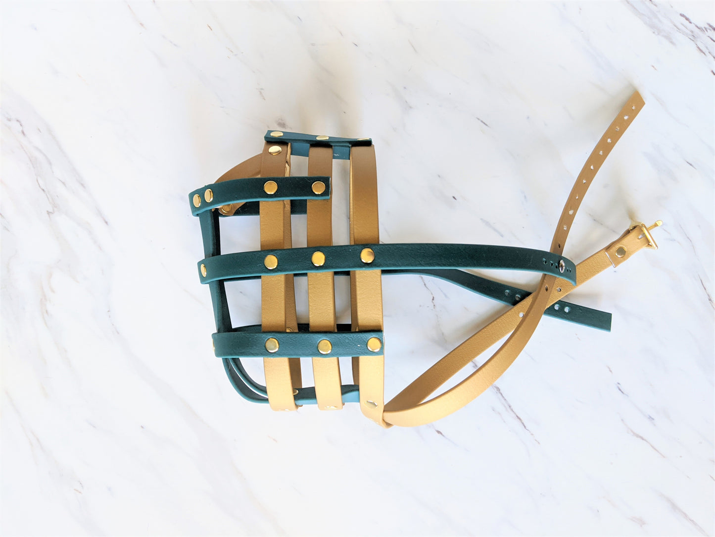 Basket Style Biothane Muzzle with Open Nose - Choose your Colors - Level one