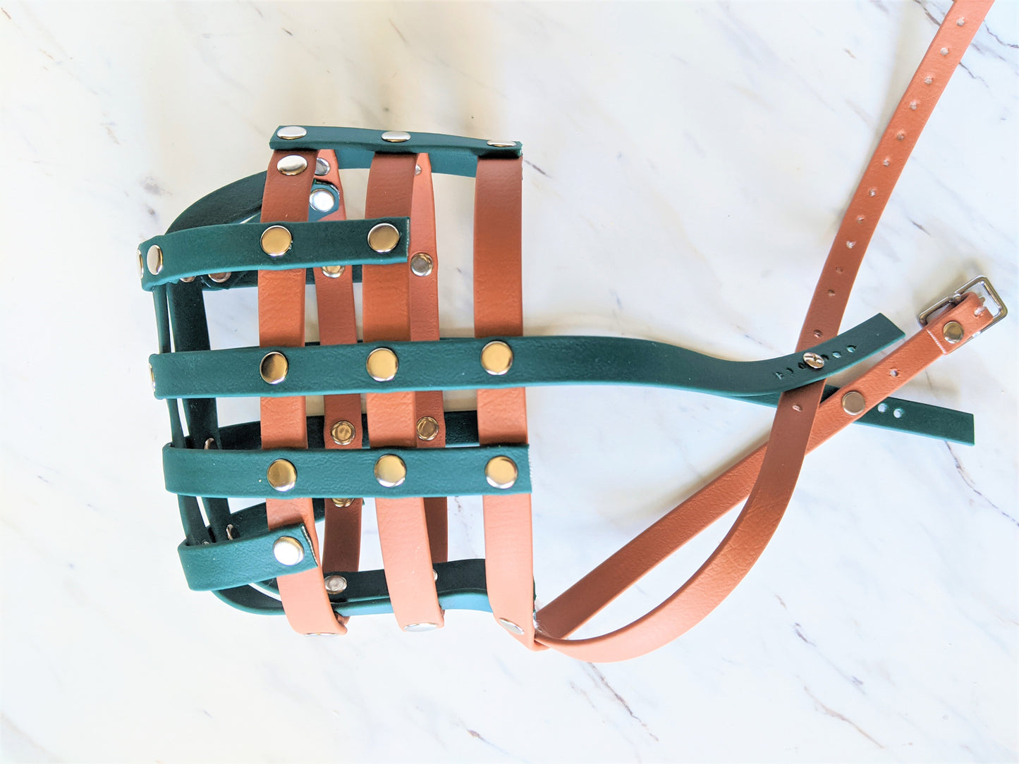 Basket Style Biothane Muzzle with Open Nose  - Level one