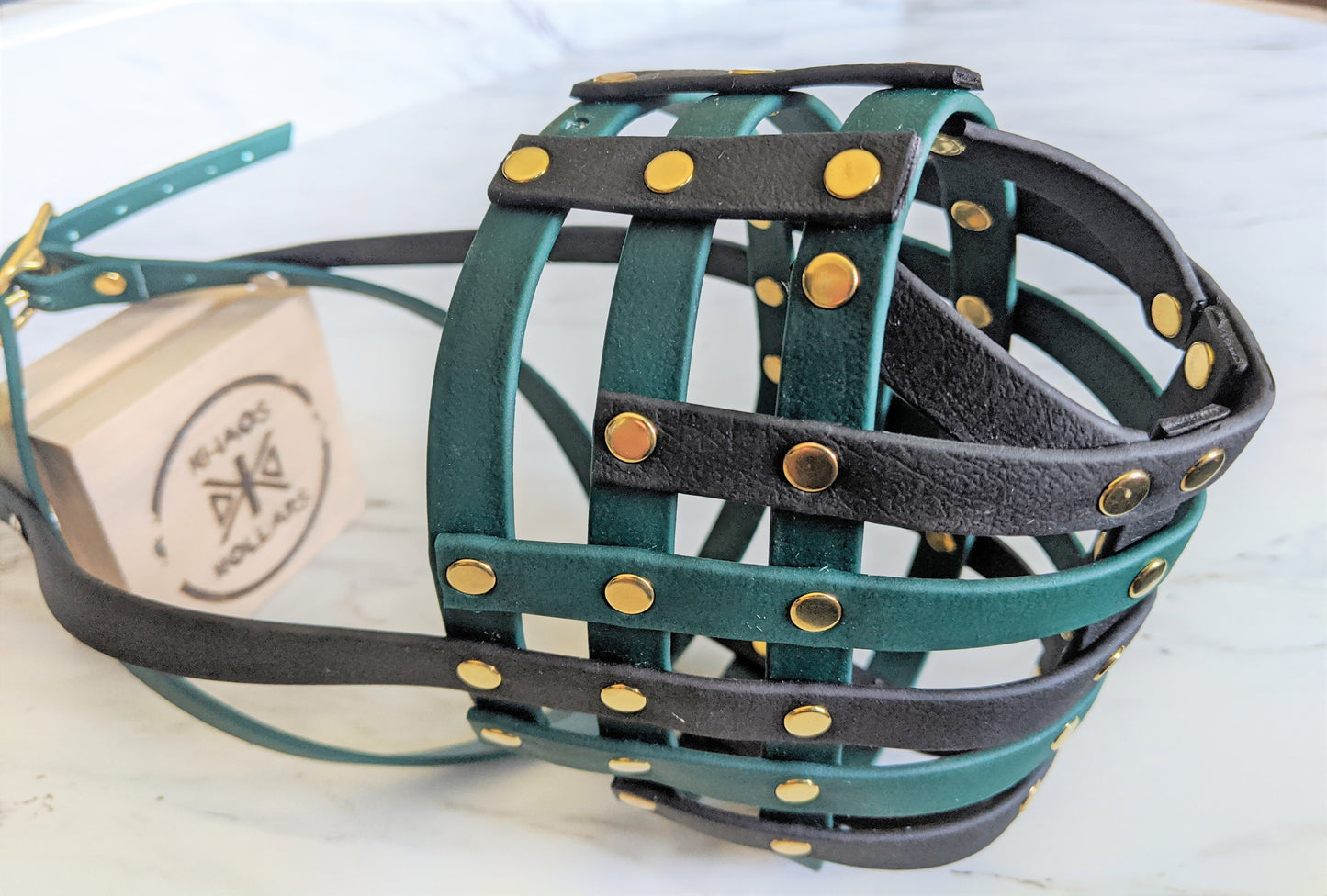 Basket Style Biothane Muzzle with Open Nose - Choose your Colors - Level Two