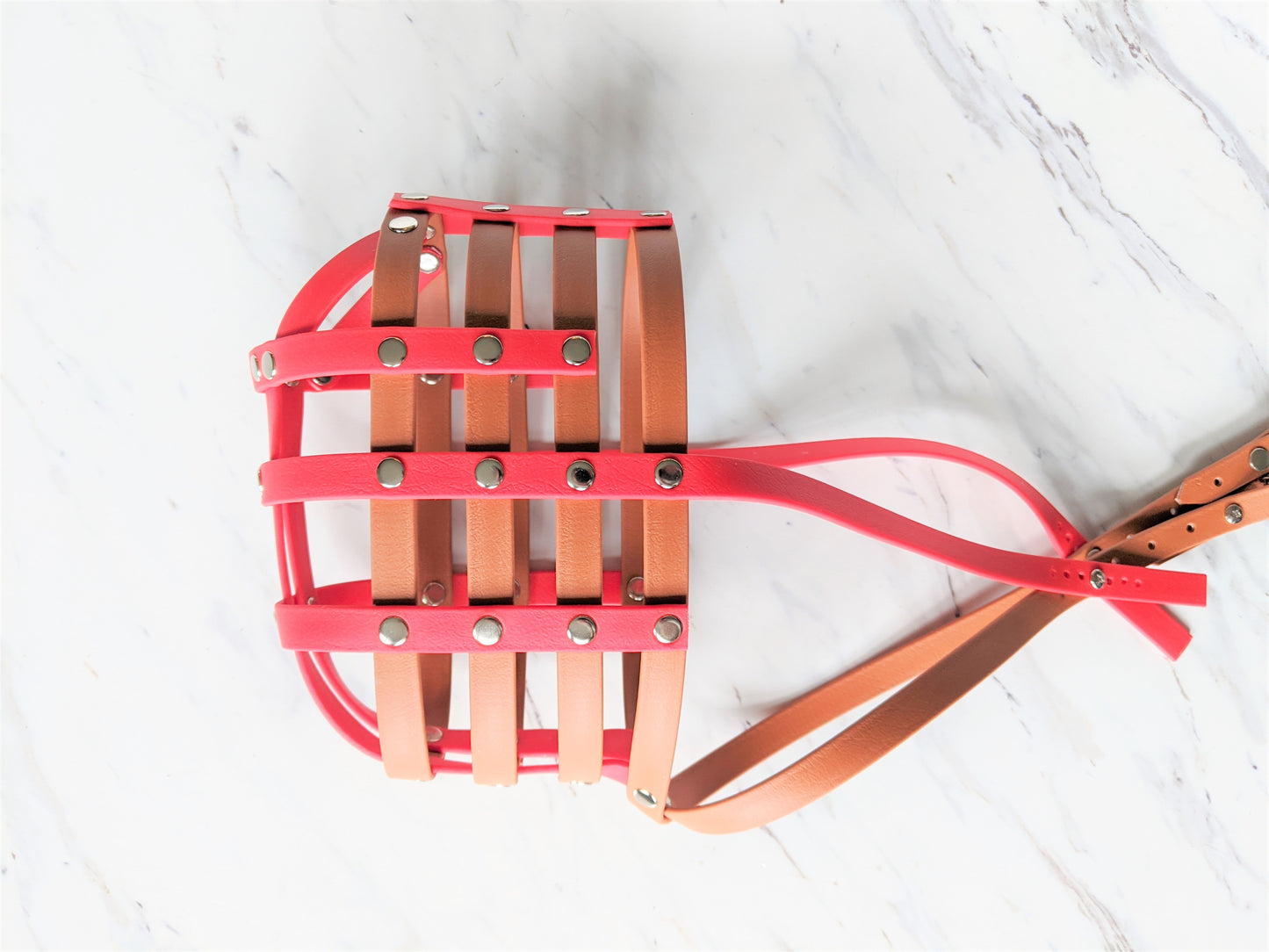 Basket Style Biothane Muzzle with Open Nose - Choose your Colors - Level one