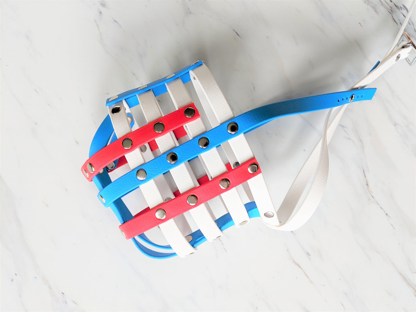 Basket Style Biothane Muzzle with Open Nose - Choose your Colors - Level one