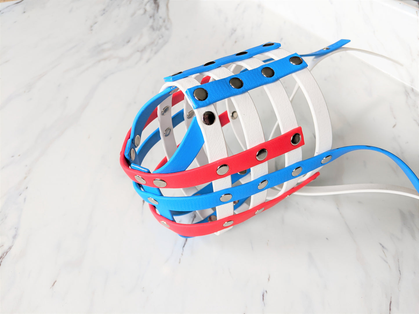 Basket Style Biothane Muzzle with Open Nose - Choose your Colors - Level one