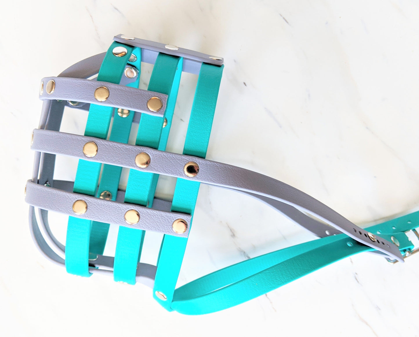 Basket Style Biothane Muzzle with Open Nose - Choose your Colors - Level one