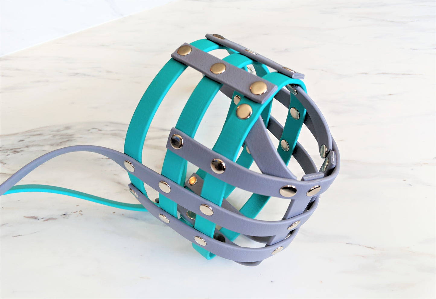 Basket Style Biothane Muzzle with Open Nose - Choose your Colors - Level one