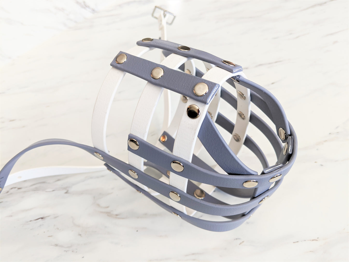 Basket Style Biothane Muzzle with Open Nose - Choose your Colors - Level one