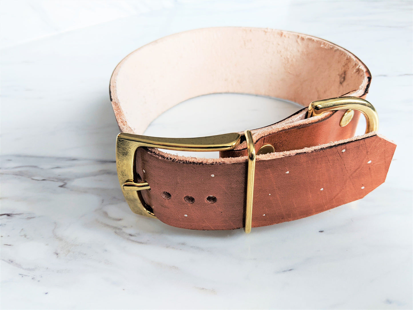 Christmas - Leather Dog Collar