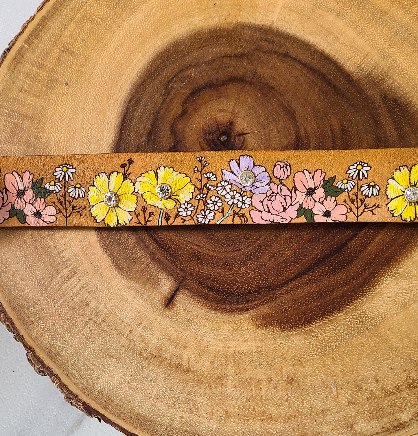 The Garden - Leather Dog collar