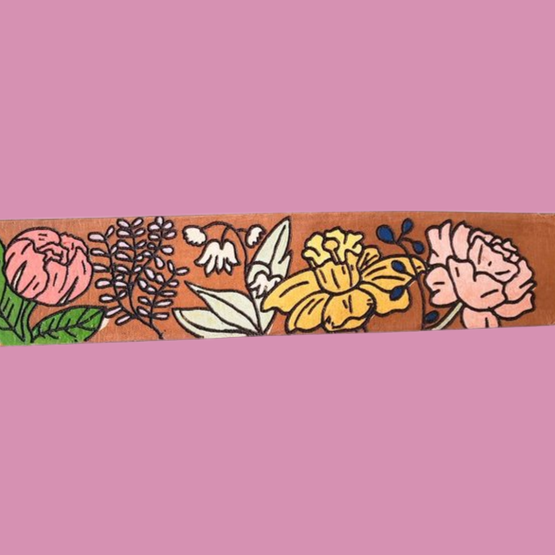 Flora - Leather Dog collar