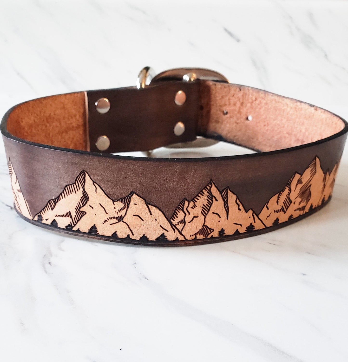 The Rockies - Leather Dog Collar