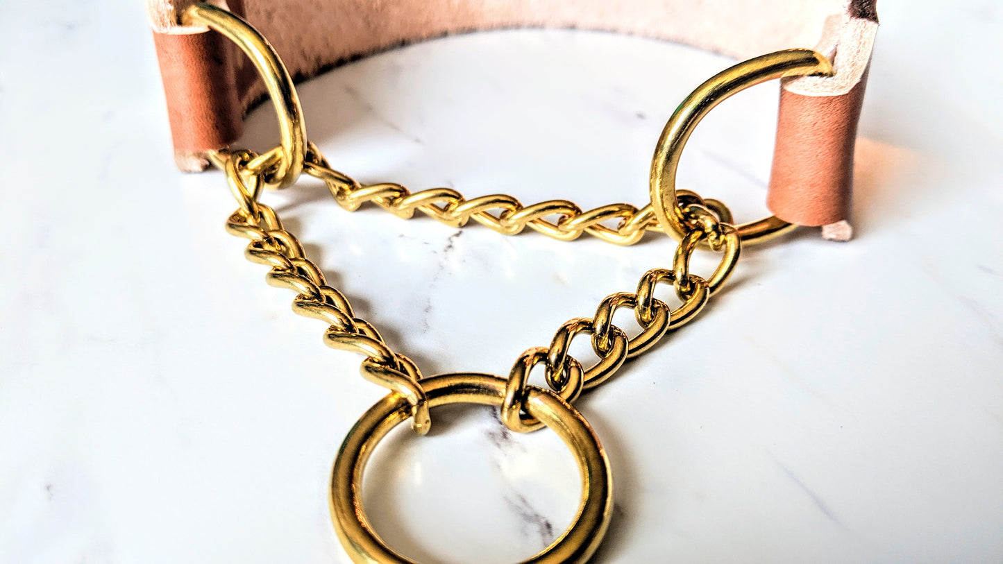 The Rockies - Leather Martingale Collar