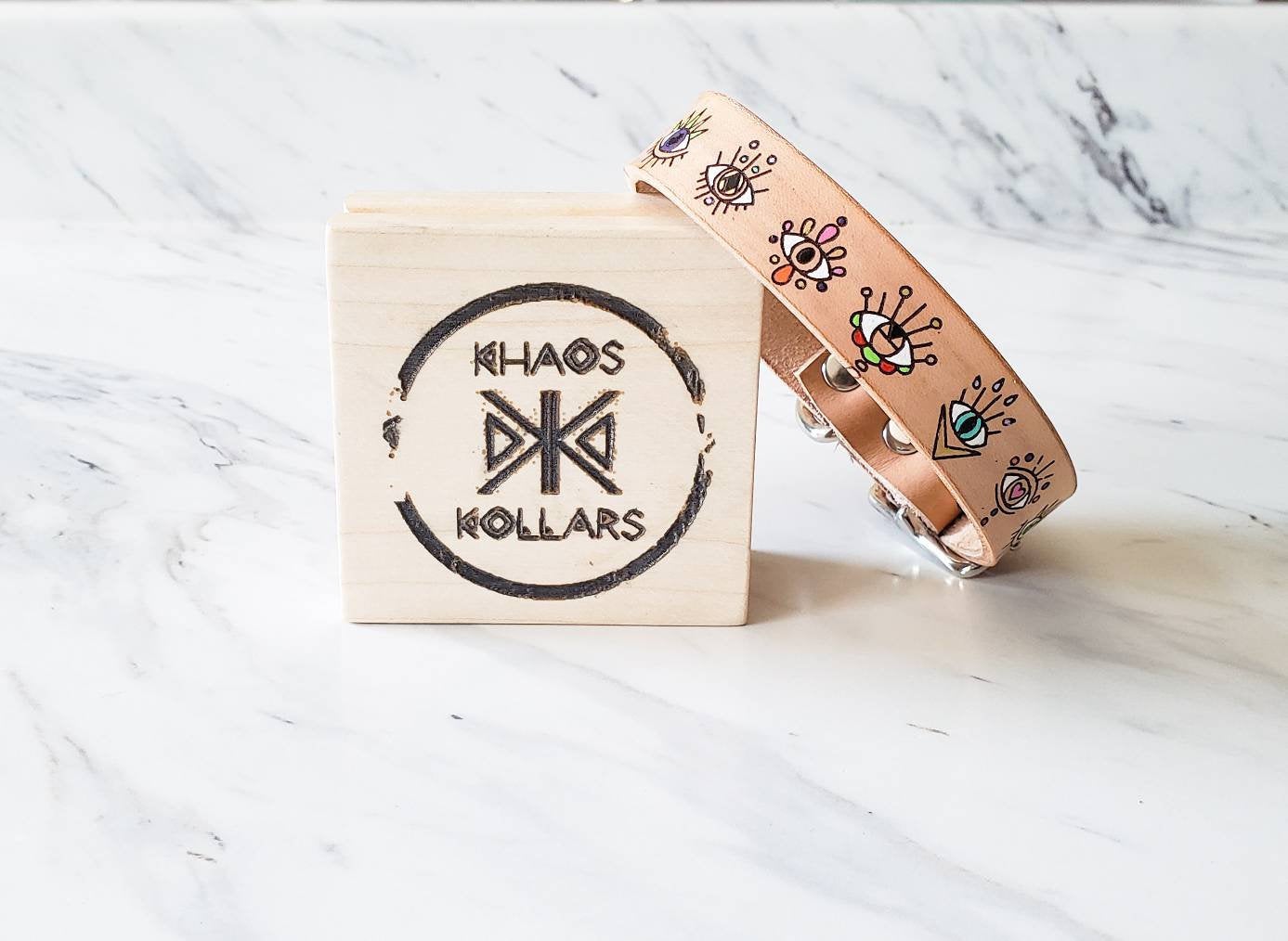 Third Eye - Leather Dog Collar