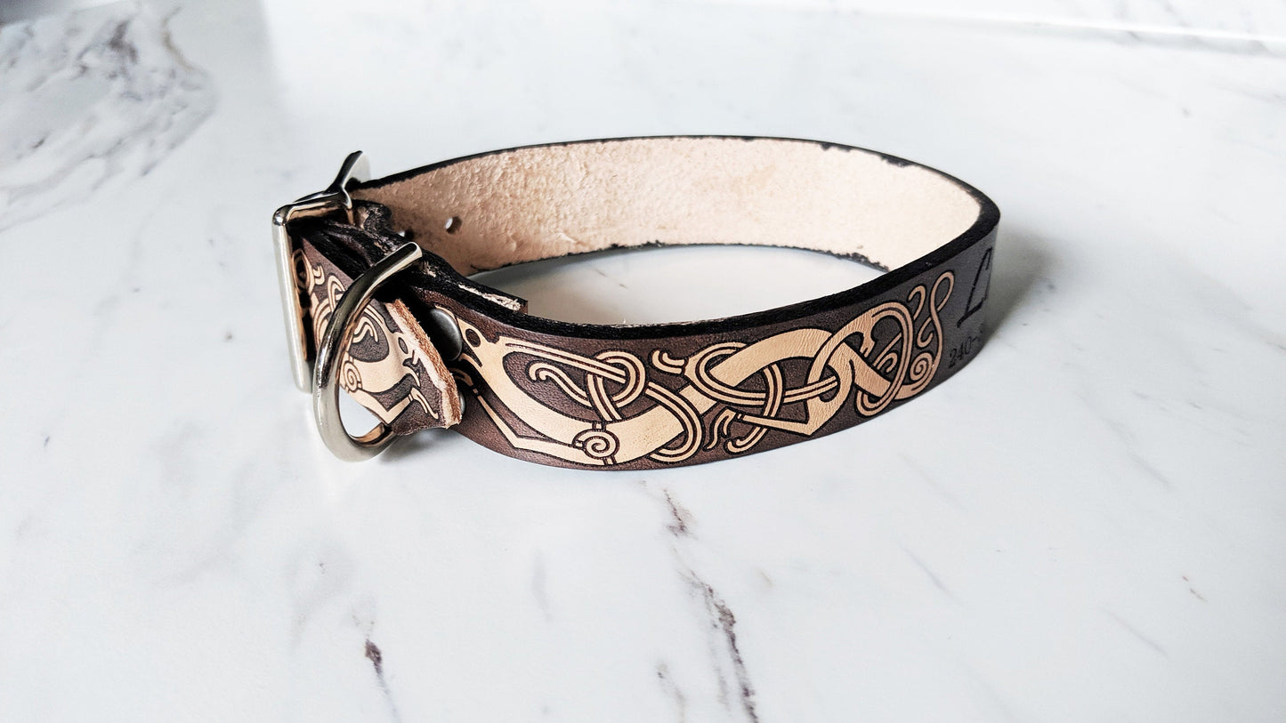 The Fenrir - Leather Dog Collar