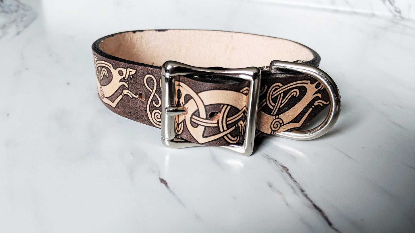 The Fenrir - Leather Dog Collar