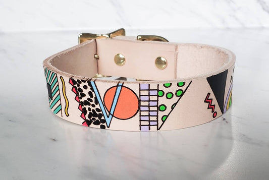 Electric Slide - Leather Dog Collar