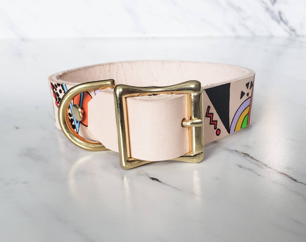 Electric Slide - Leather Dog Collar