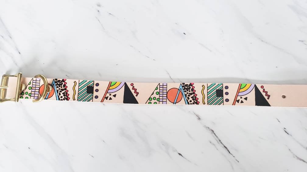 Electric Slide - Leather Dog Collar