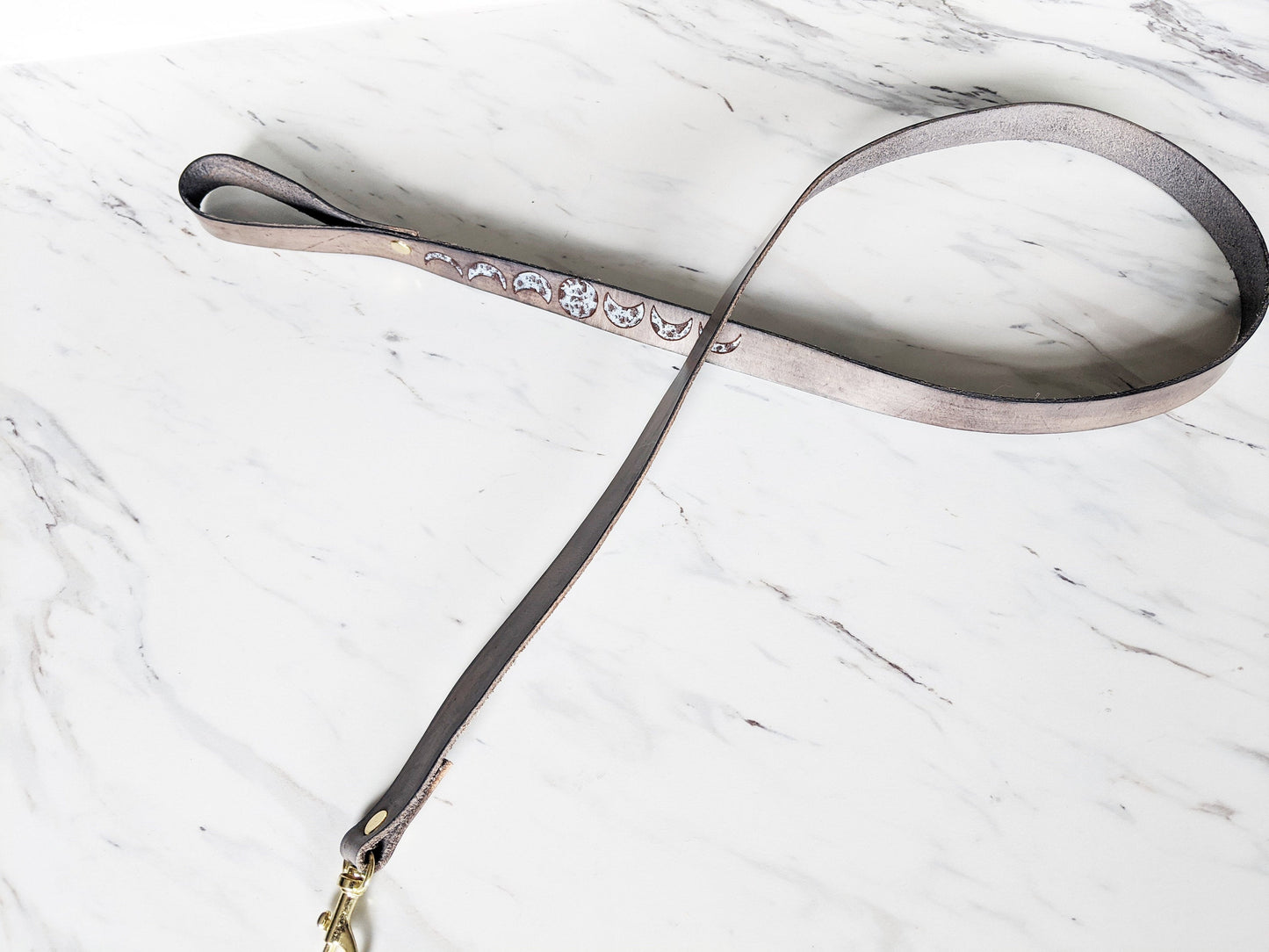 Celestial Moon - Leather Leash
