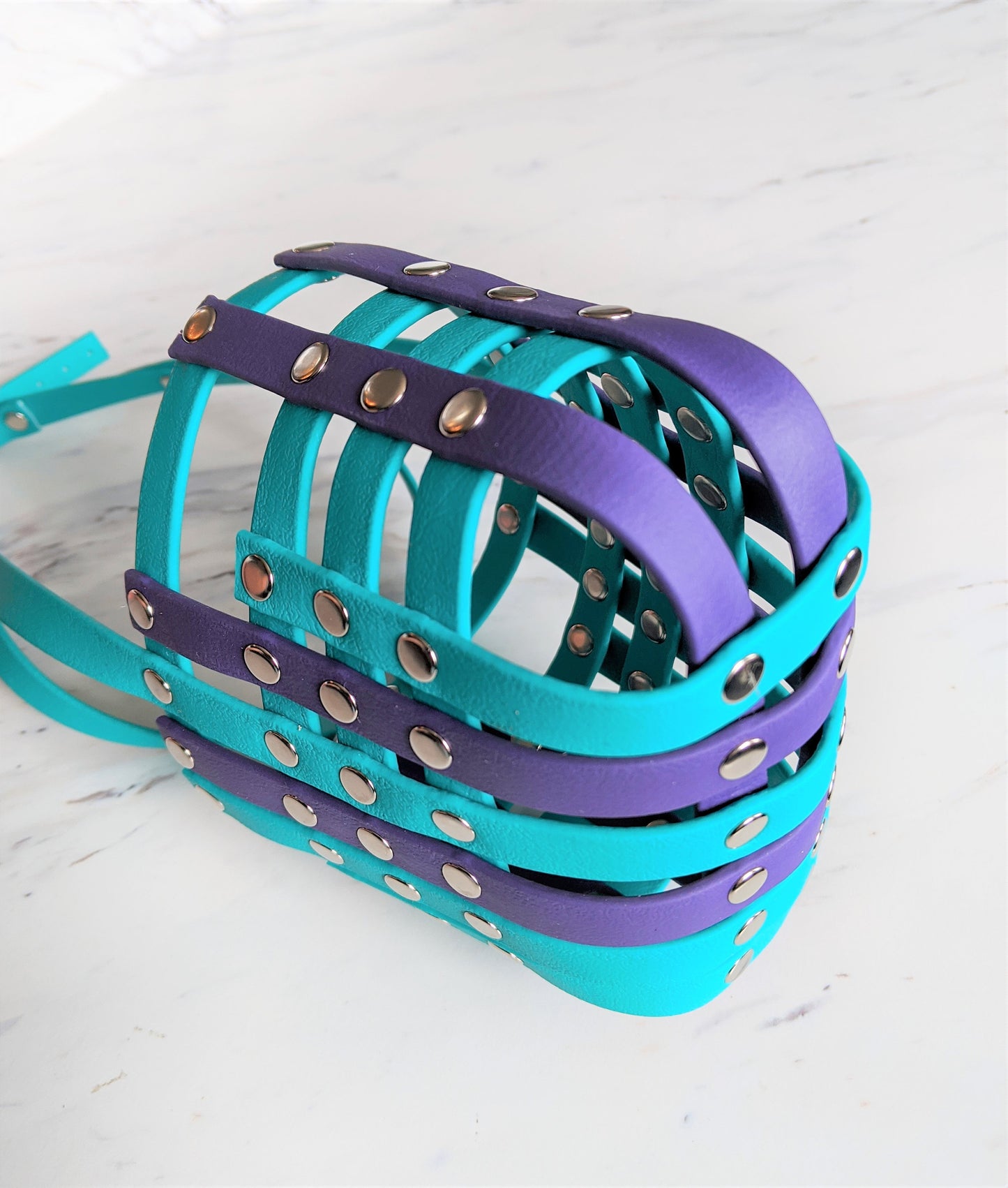 Basket Style Biothane Muzzle - Choose your Colors - Level Three