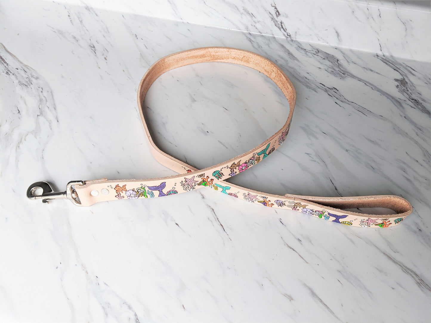 Under The Sea - Leather Leash