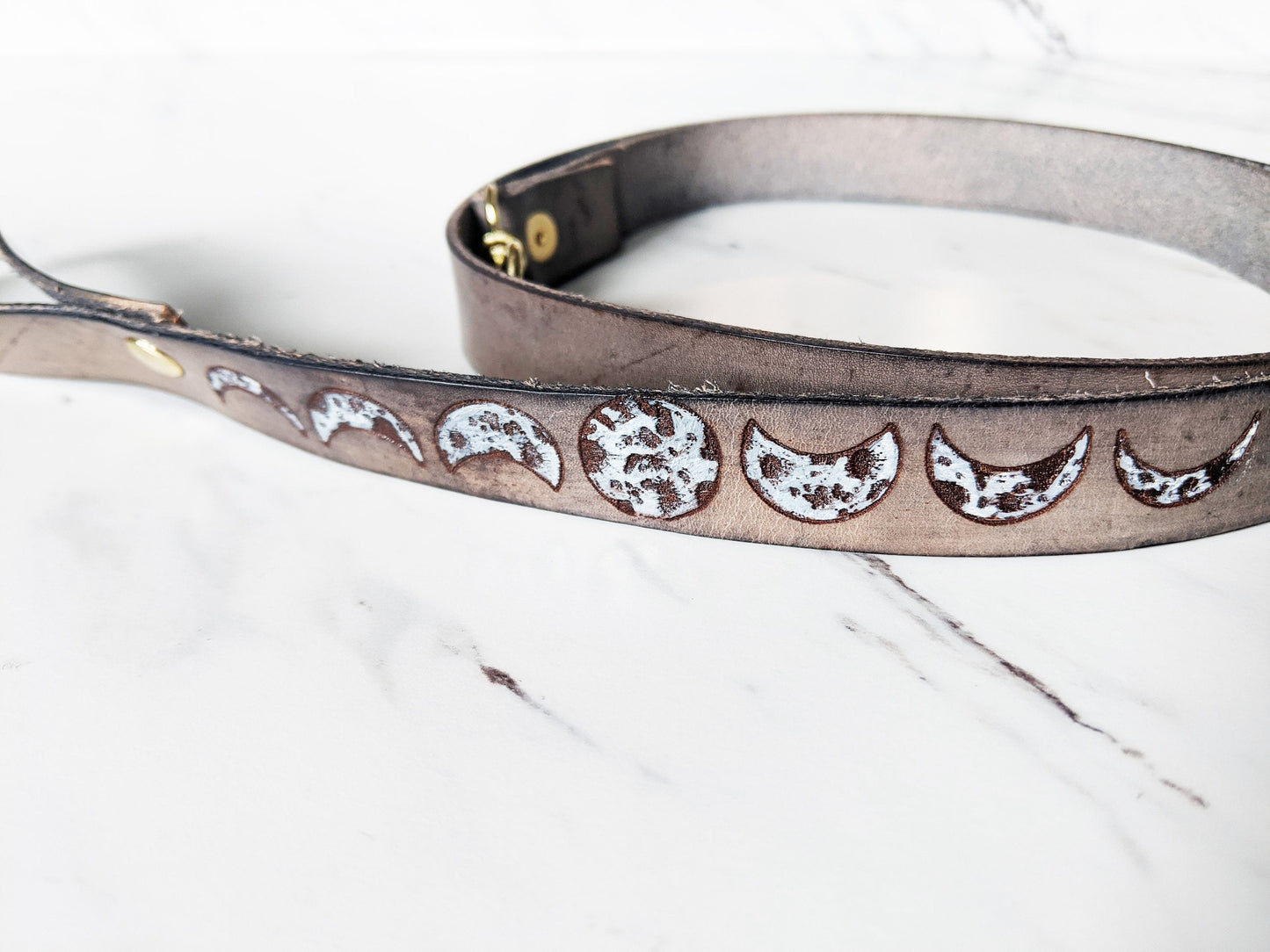 Celestial Moon - Leather Leash